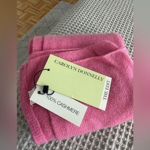 100% Pink Cashmere Scarf